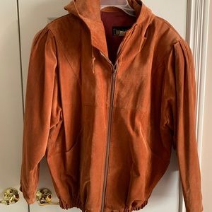 Ladies leather suede jacket